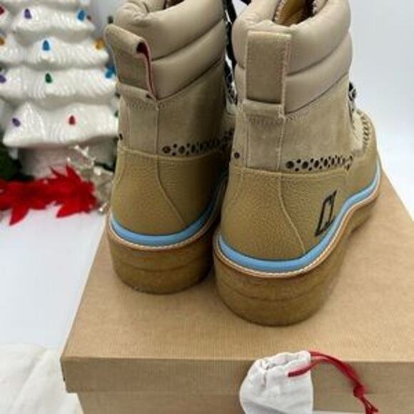 Men's Christian Louboutin WASSENGRAT boots calf leather and suede size 43.5 - Picture 3 of 11